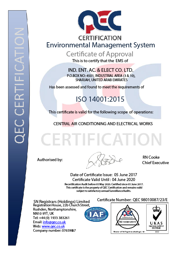 QEC Certificate
